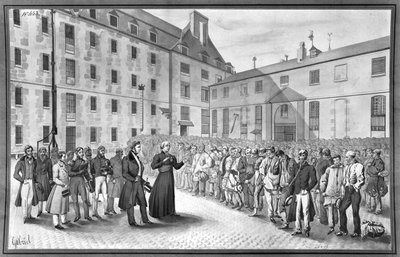 Ceremonia antes de la partida de los convictos de Gabriel Cloquemin